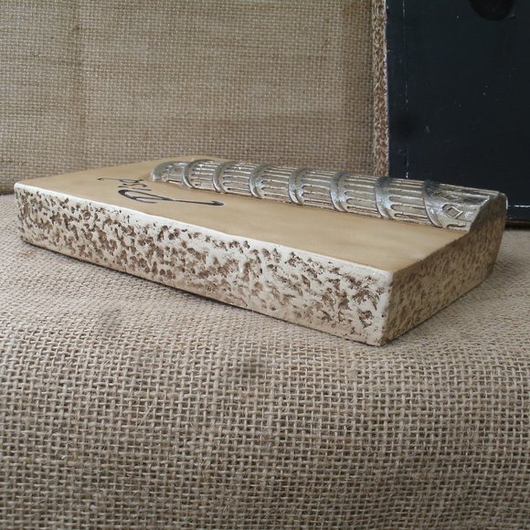 Vintage Chalkware Paris & Pisa Plaques Set of 2 - Picture 6 of 16